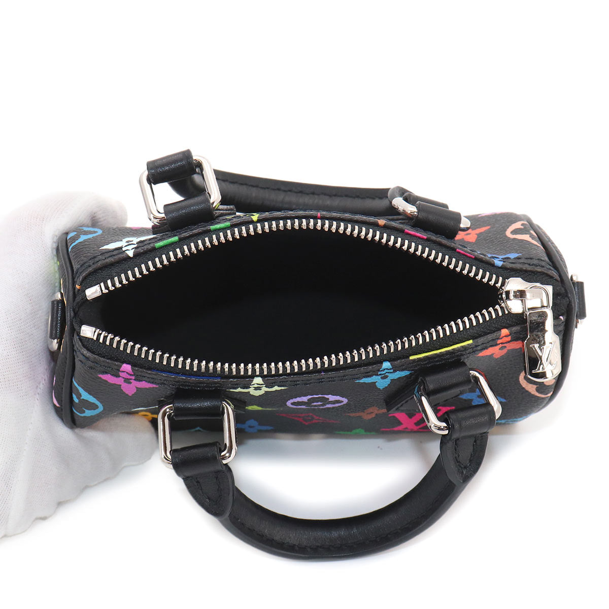 LVxTM Monogram Multi color Nano Speedy Hand Shoulder Bag