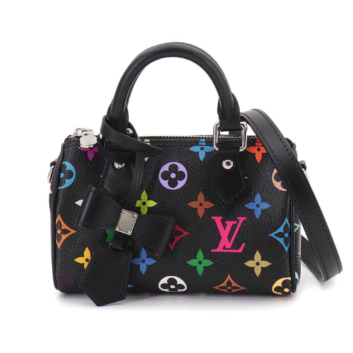 LVxTM Monogram Multi color Nano Speedy Hand Shoulder Bag