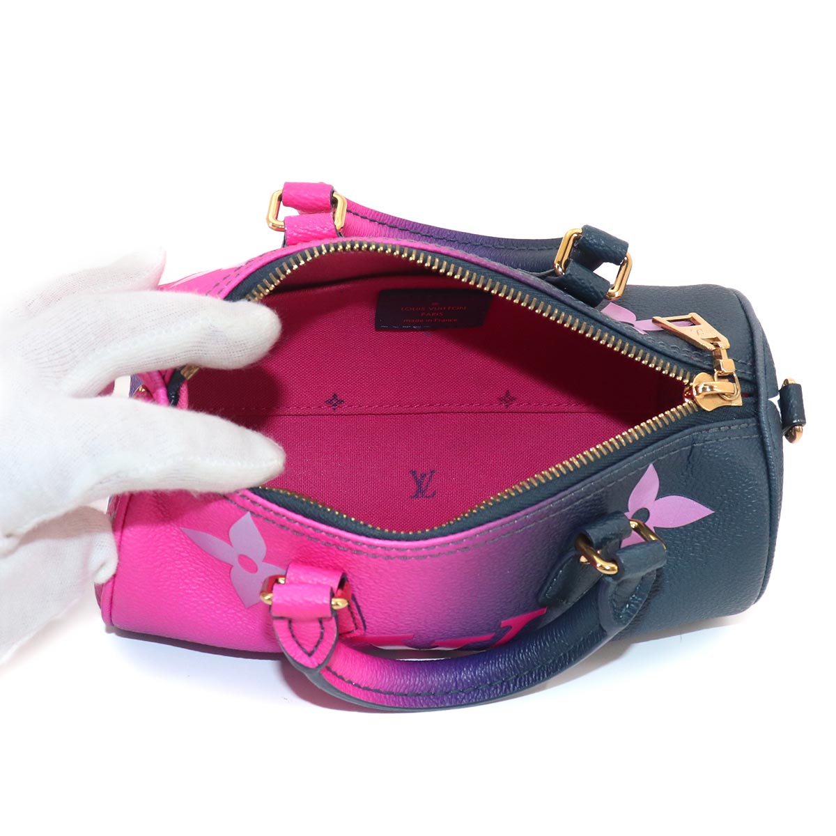 Spring in the City Monogram Giant Papillon BB Hand Bag