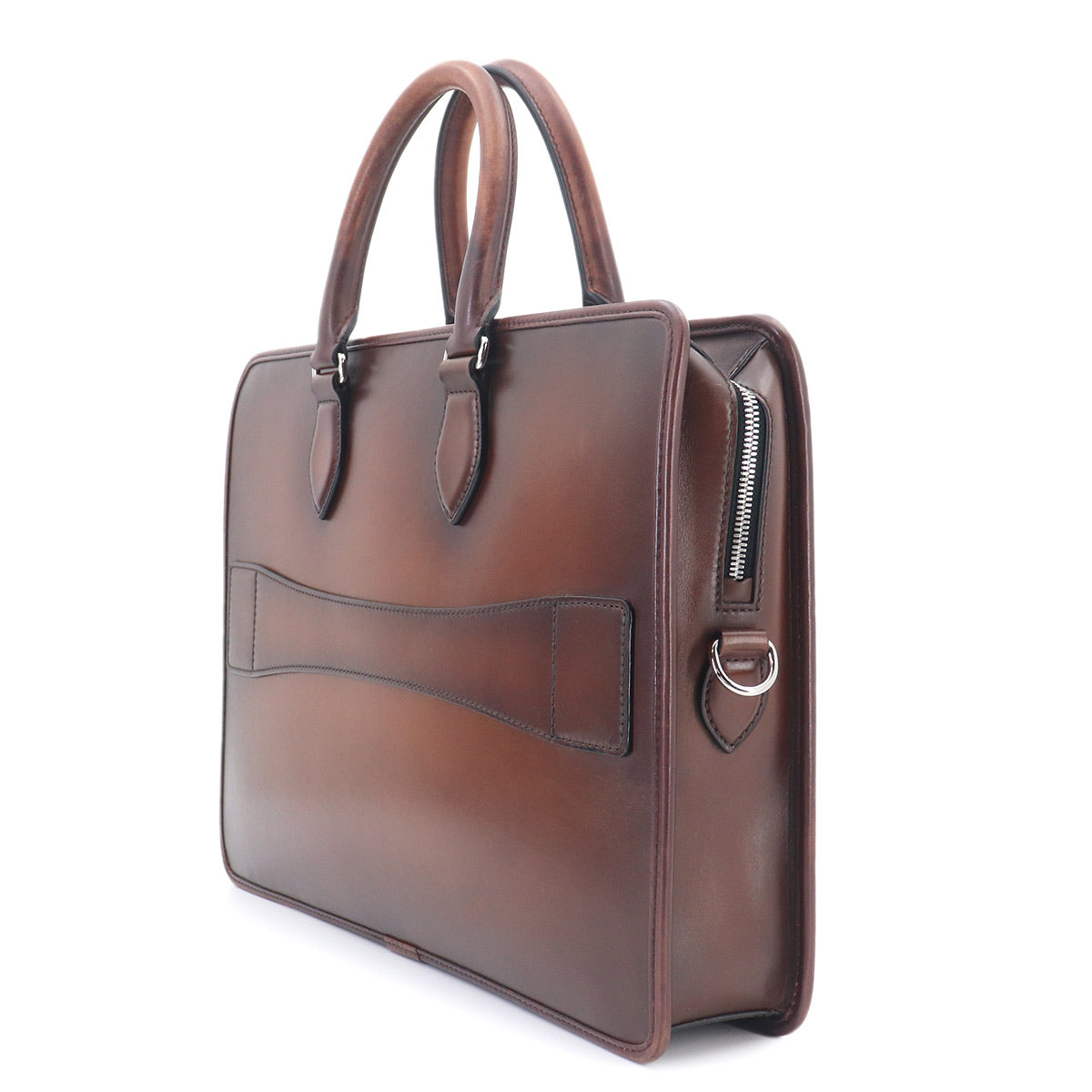 Un Jour Briefcase Business Bag Venezia Leather Cacao intenso