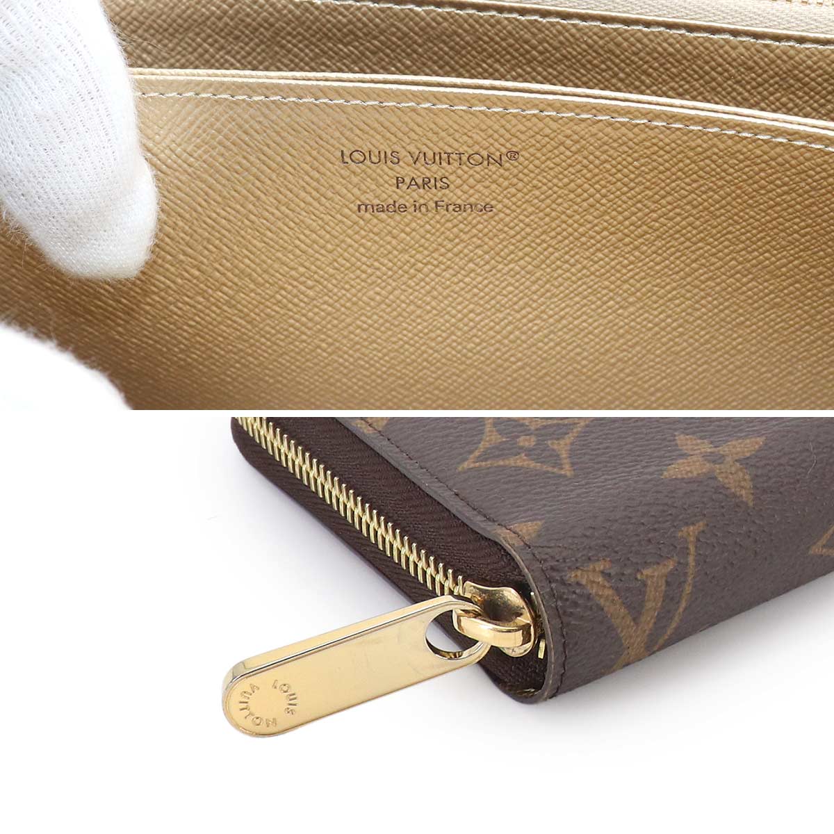 Monogram Zippy Wallet Brown Iced Gold M27030