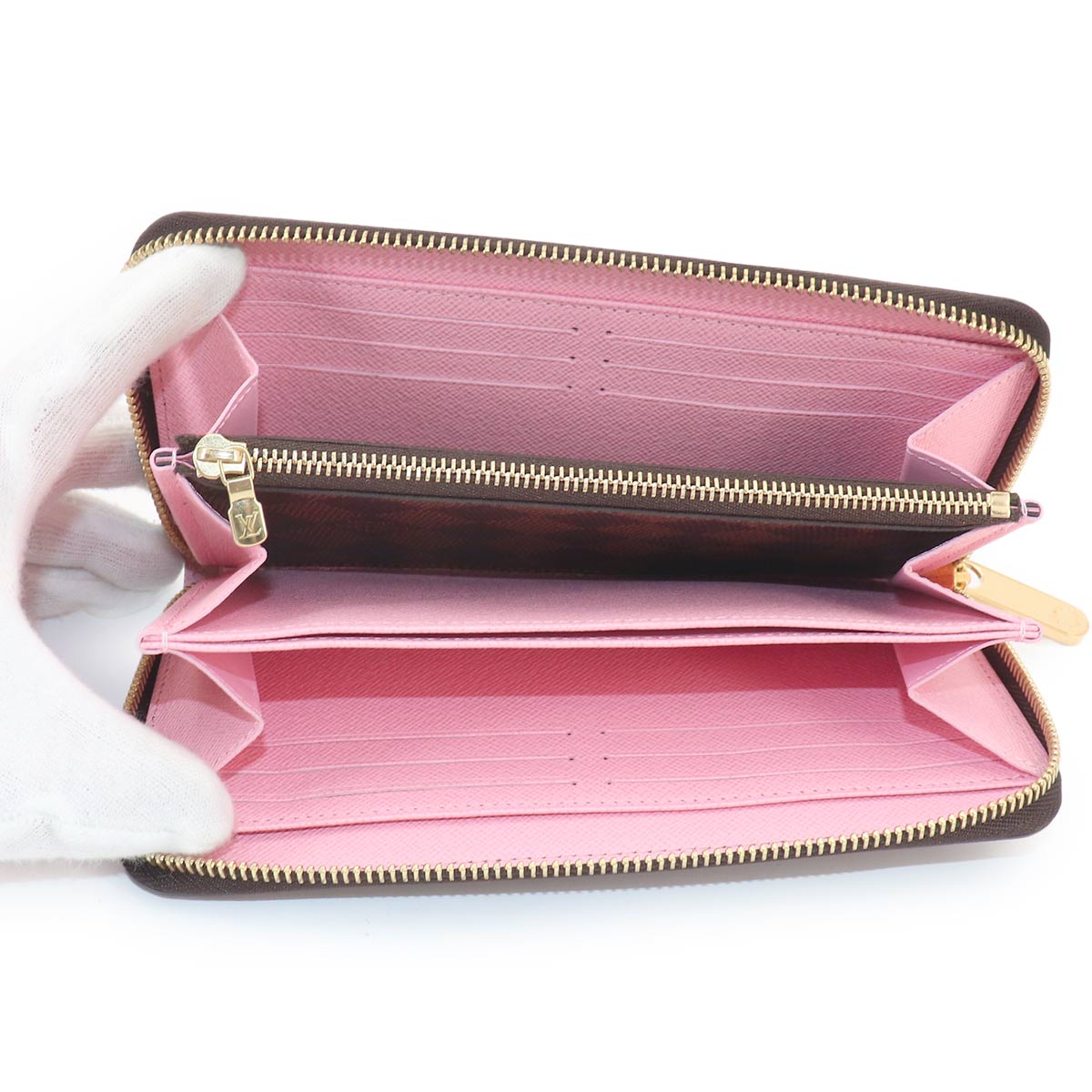 Damier Zippy Wallet Ebene N60473 Studs Purse