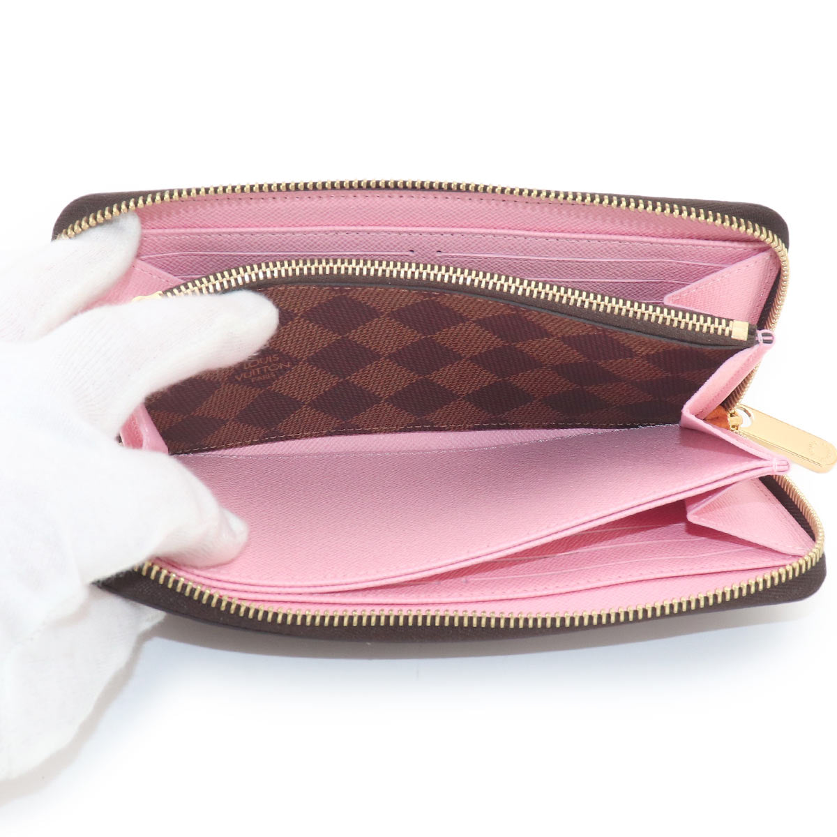 Damier Zippy Wallet Ebene N60473 Studs Purse