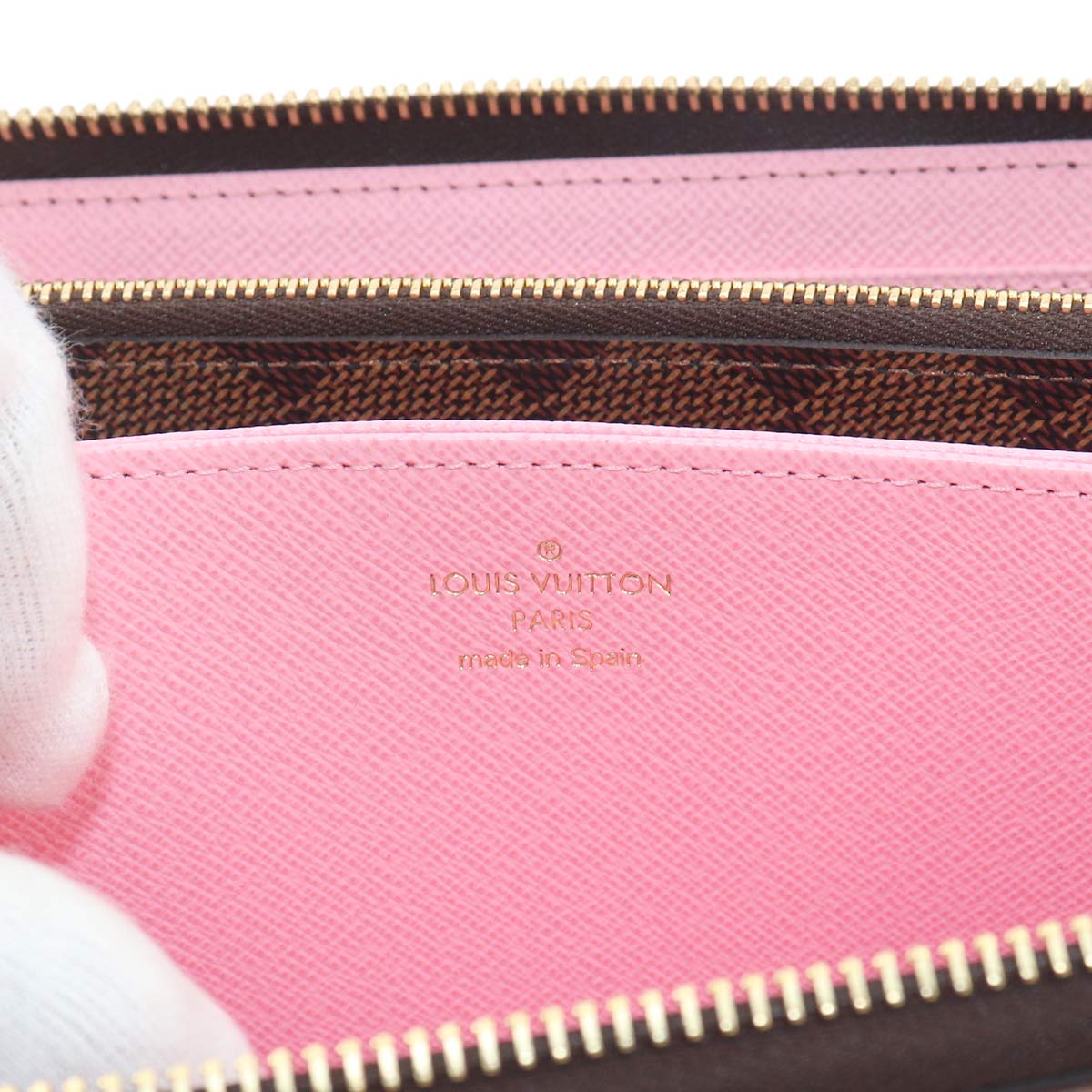 Damier Zippy Wallet Ebene N60473 Studs Purse