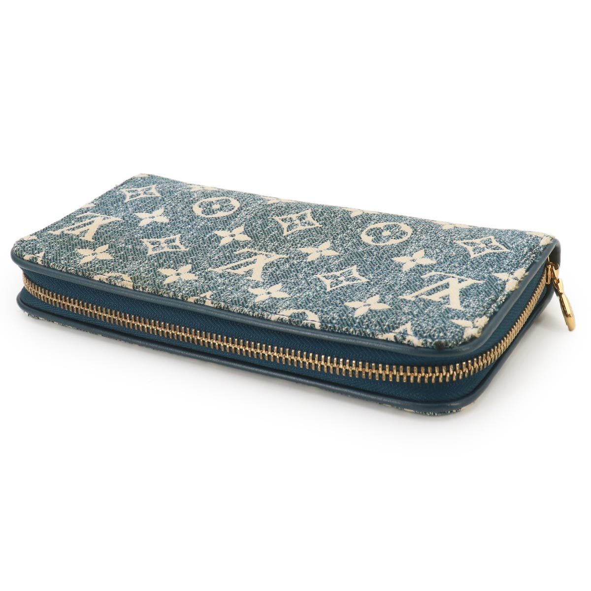 Monogram Jacquard Denim Zippy Wallet Blue M81226
