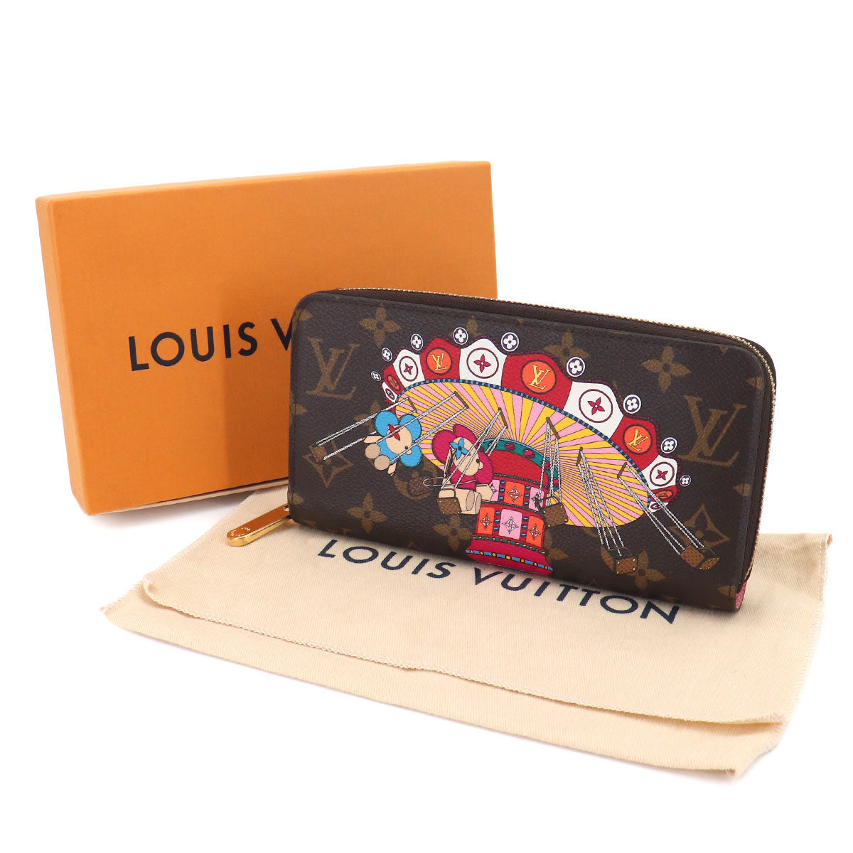 Vivienne Monogram Zippy Wallet Brown Multicolor M69753
