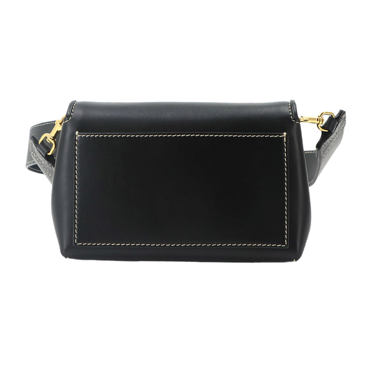 Horseferry Small Shoulder Bag Leather Black Purse