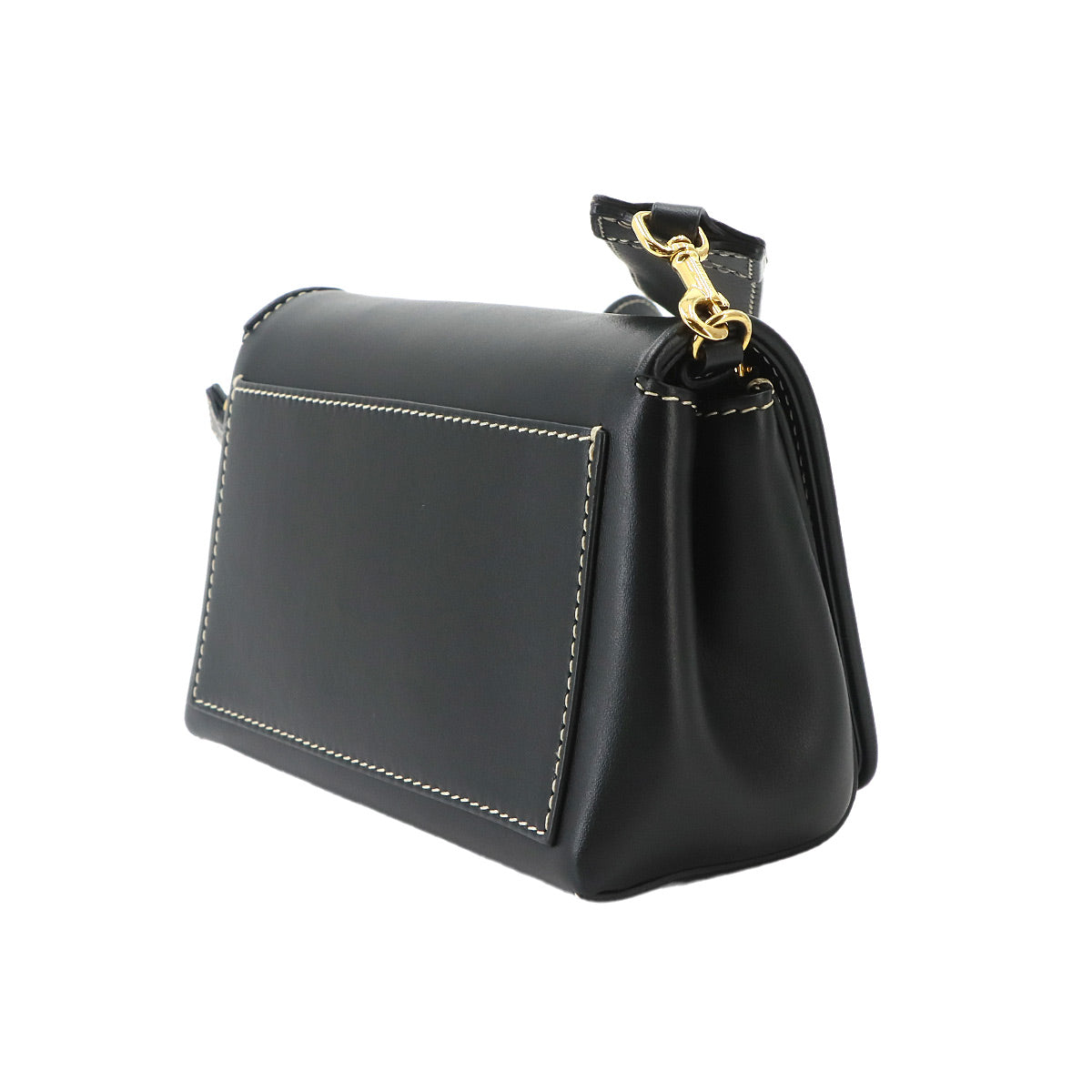Horseferry Small Shoulder Bag Leather Black Purse
