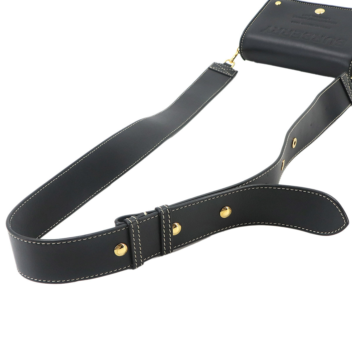 Horseferry Small Shoulder Bag Leather Black Purse