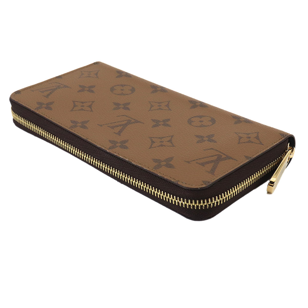 Monogram Reverse Zippy Wallet Brown M82444 Purse