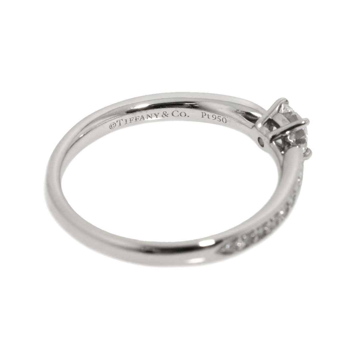 Harmony Diamond 0.28ct E/VS2/3EX Ring Pt Size6(US)