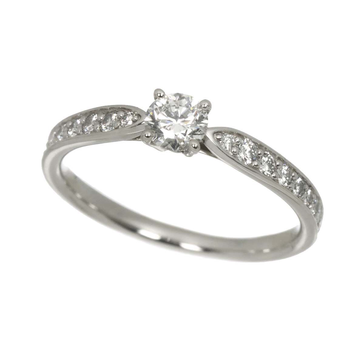 Harmony Diamond 0.28ct E/VS2/3EX Ring Pt Size6(US)