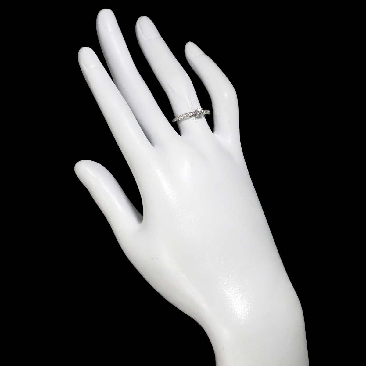 Harmony Diamond 0.28ct E/VS2/3EX Ring Pt Size6(US)