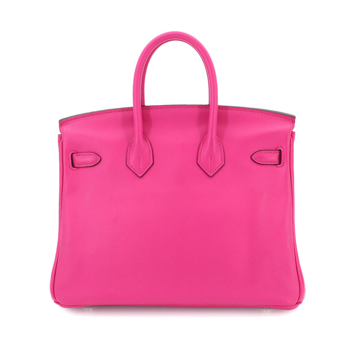 Birkin 25 Hand Bag Swift Leather Rose Shocking Purse Pink
