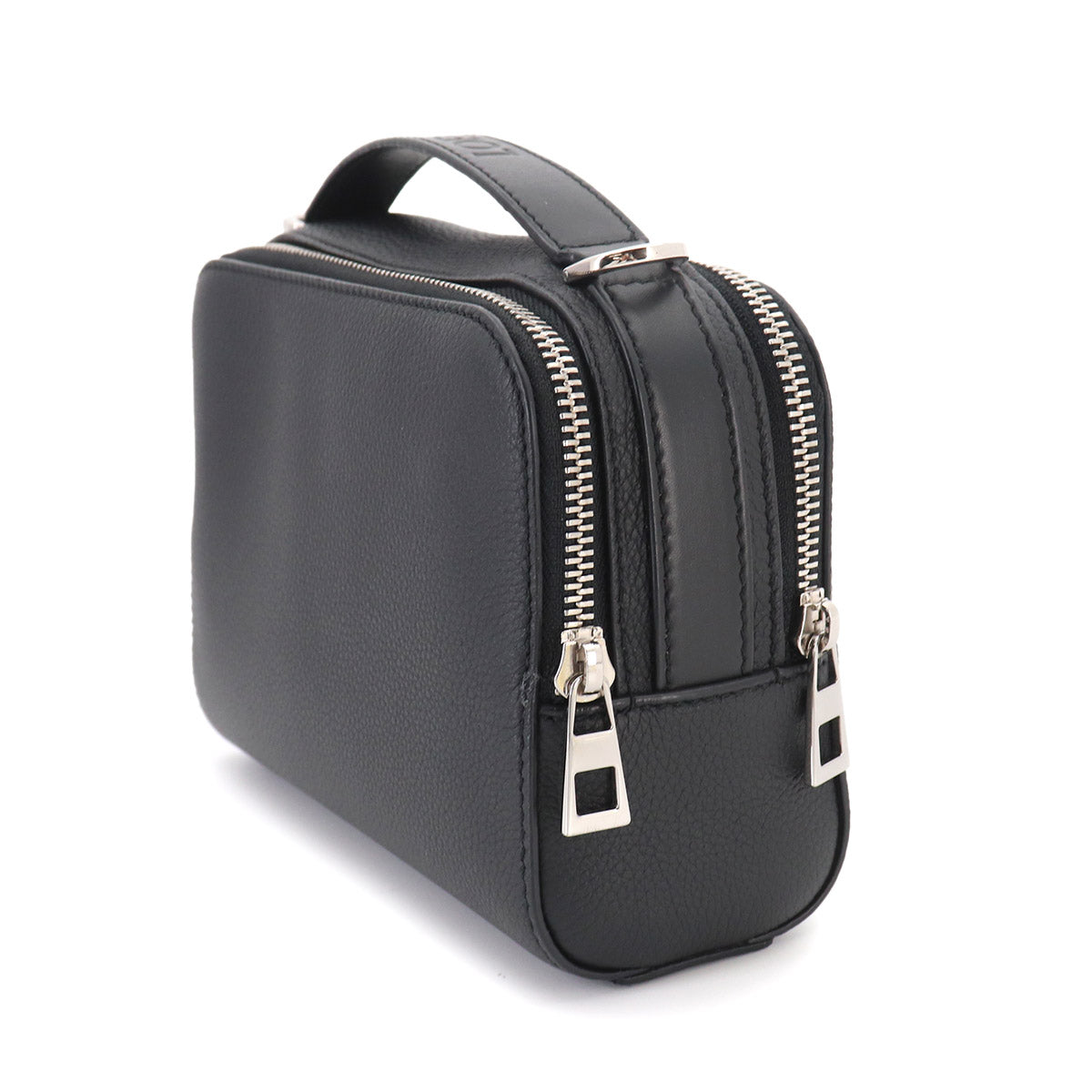 Mini crossbody camera Bag Hand Shoulder Bag Leather Black Anagram