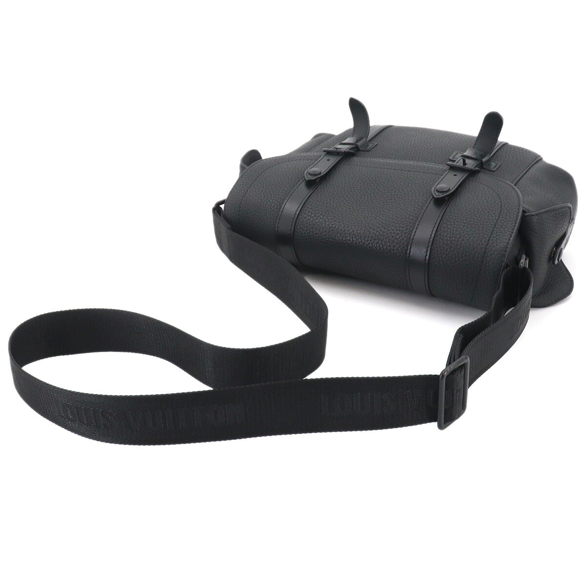 Christopher Messenger Shoulder Bag Leather Noir M58476