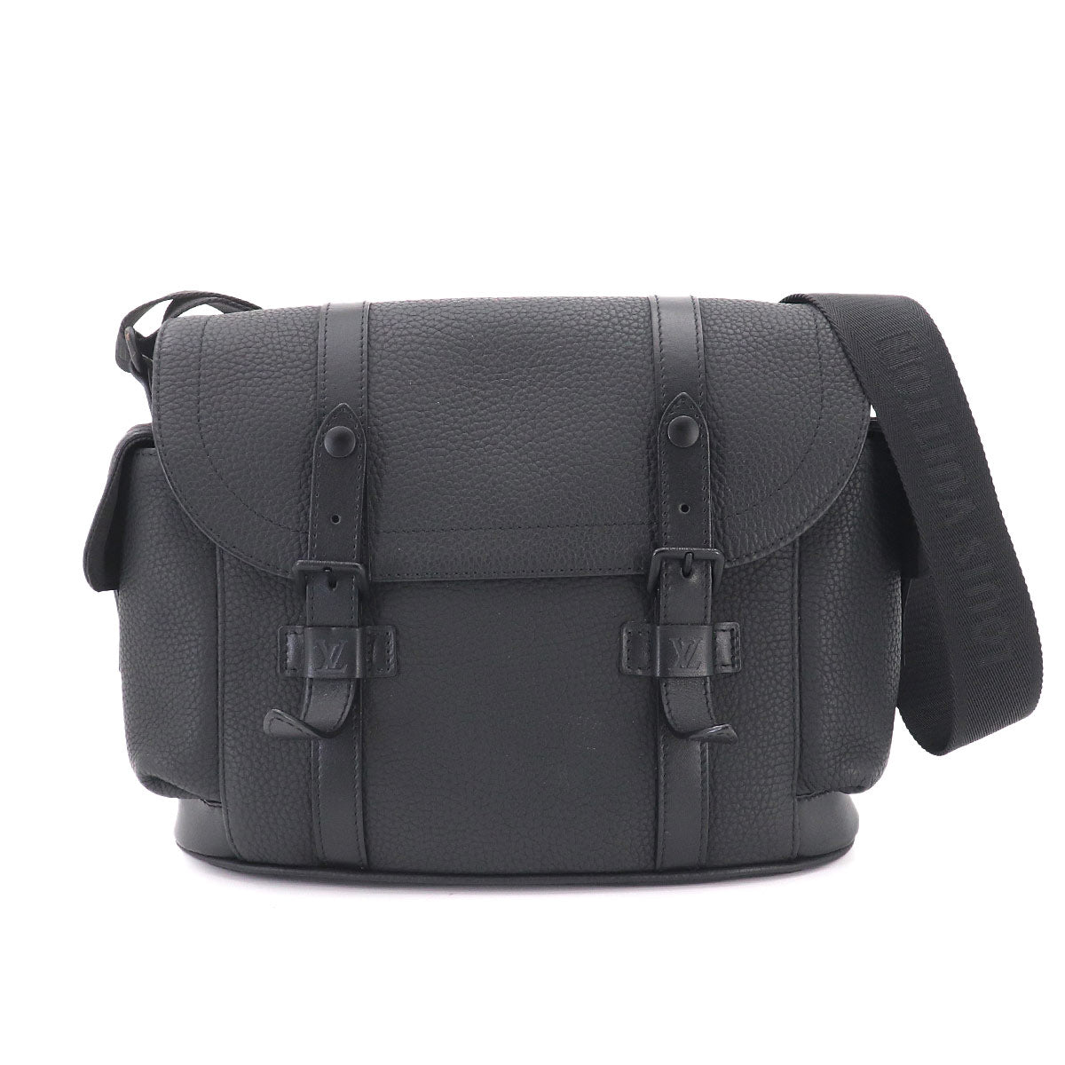Christopher Messenger Shoulder Bag Leather Noir M58476