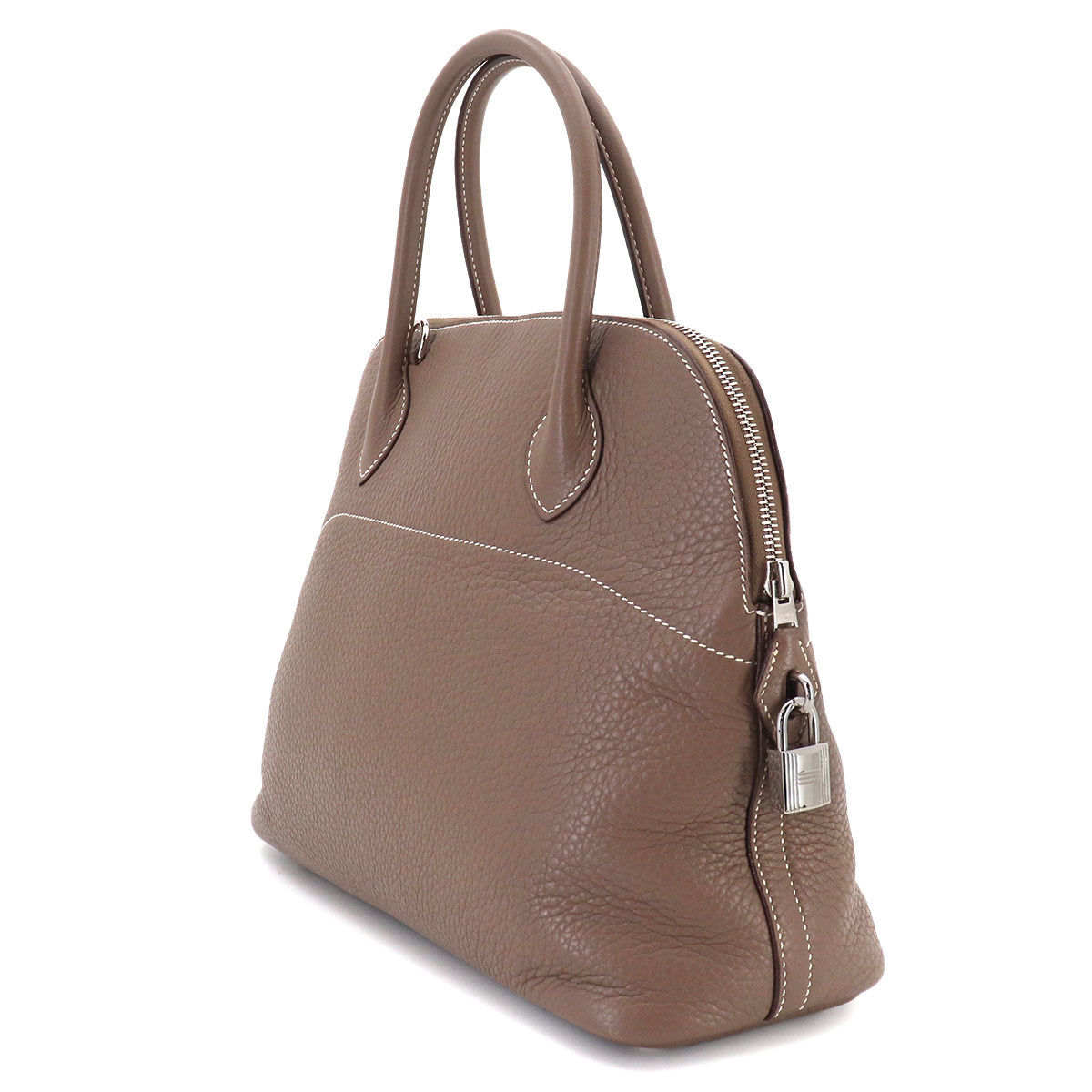 Bolide 31 2way Hand Shoulder Bag Taurillon Clemence Etoupe