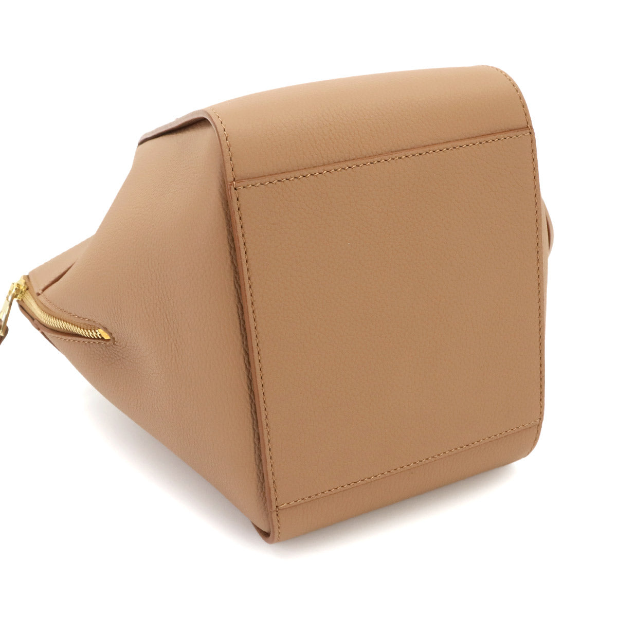 Hammock Compact 2way Hand Shoulder Bag Leather Brown