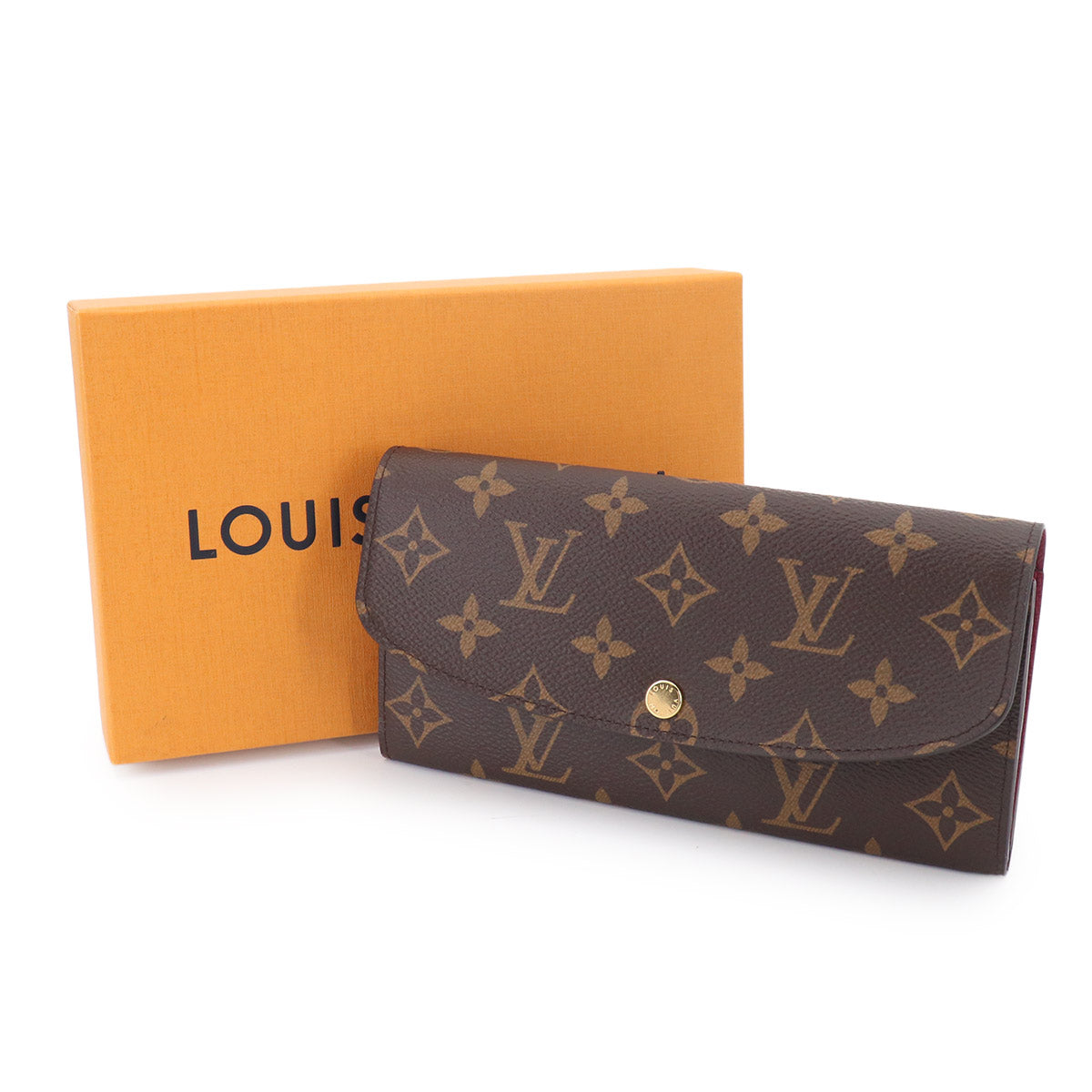 Monogram Emilie Wallet Brown Fuchsia M60697