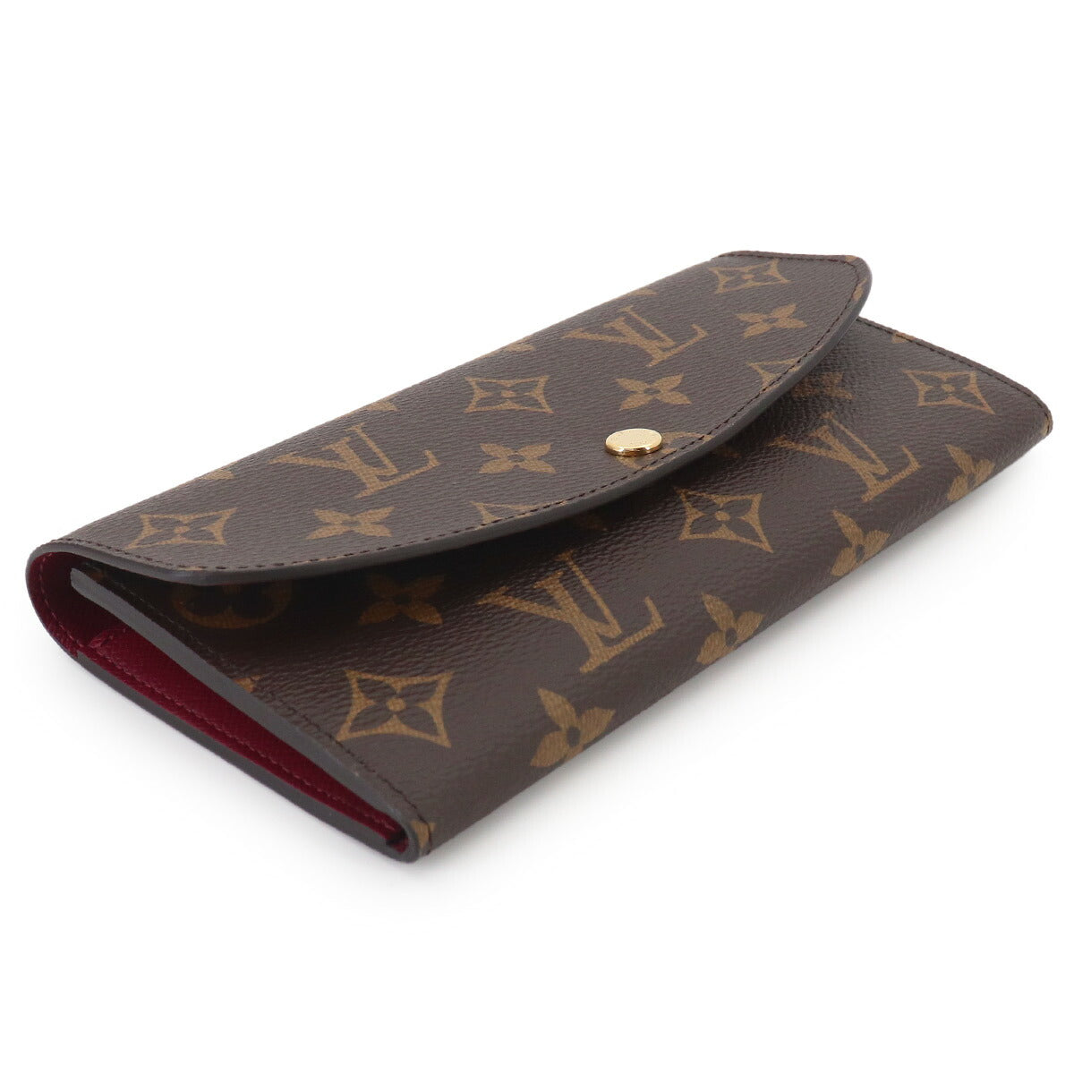 Monogram Emilie Wallet Brown Fuchsia M60697