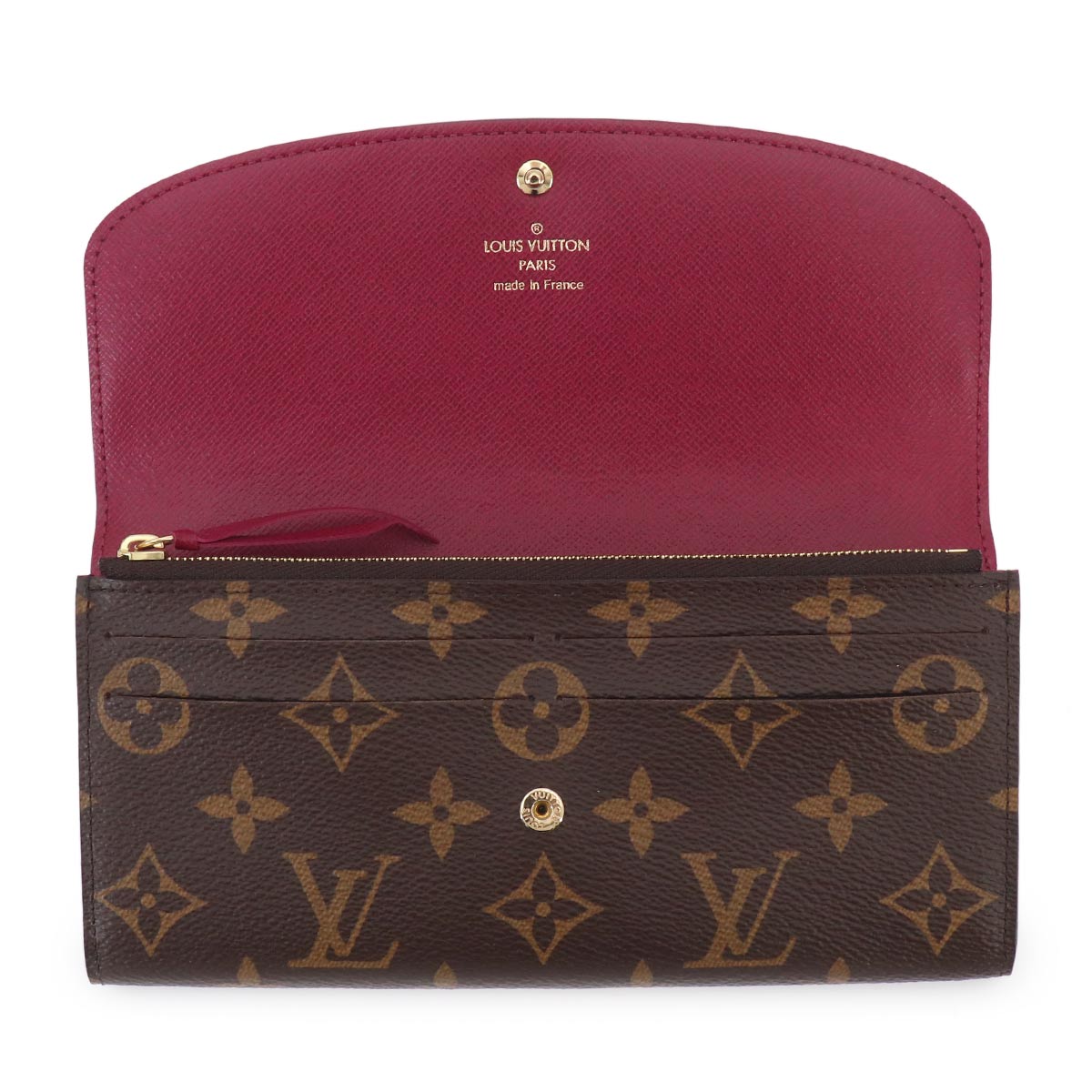 Monogram Emilie Wallet Brown Fuchsia M60697