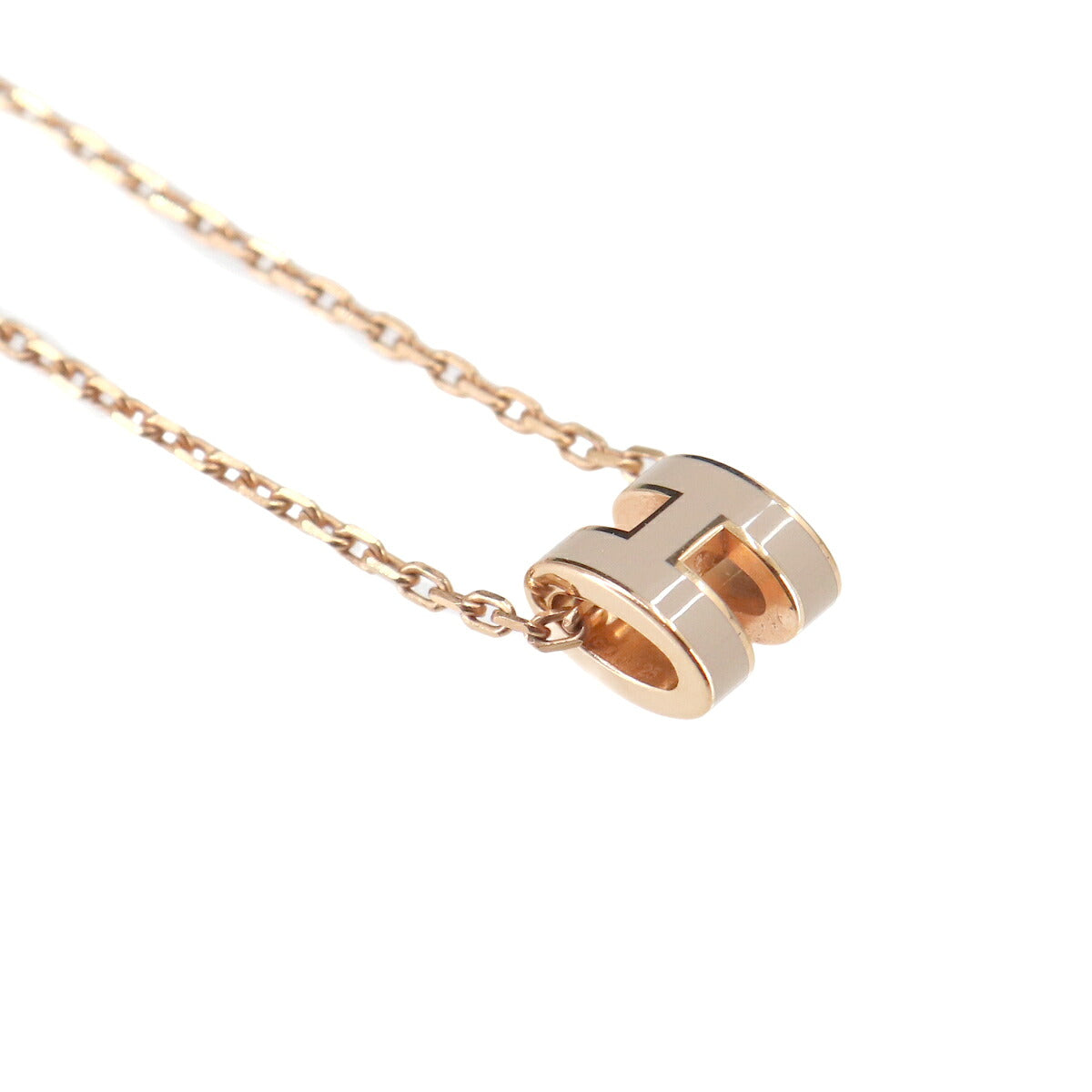 Mini Pop H Chain Necklace Marron grace Gold Accessory