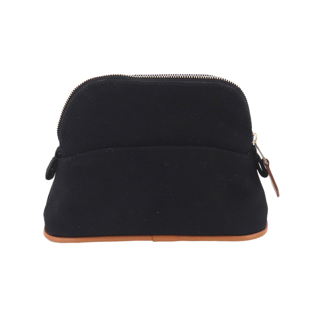 Bolide Pouch Mini Mini Cotton Canvas Leather Black Purse
