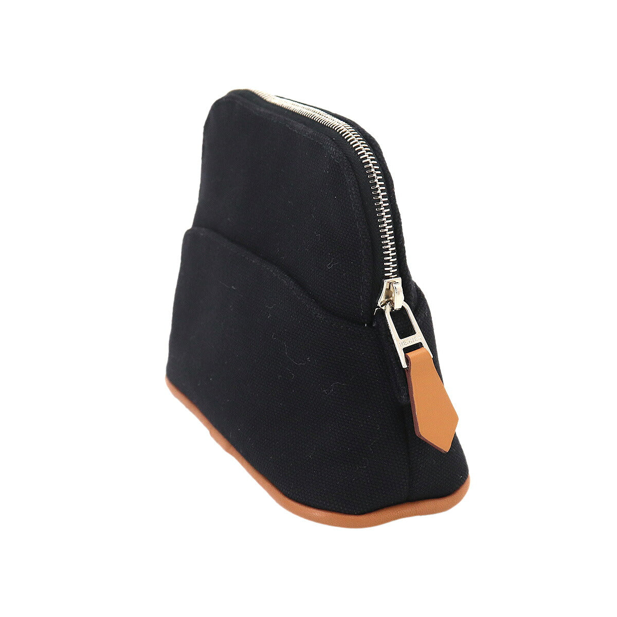 Bolide Pouch Mini Mini Cotton Canvas Leather Black Purse