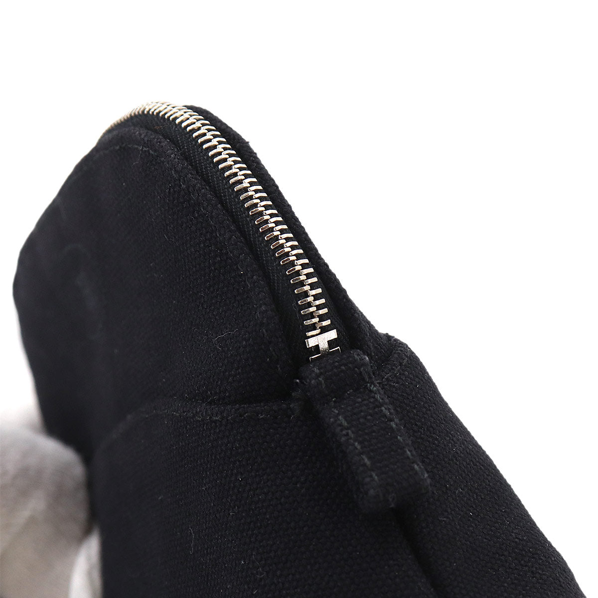 Bolide Pouch Mini Mini Cotton Canvas Leather Black Purse