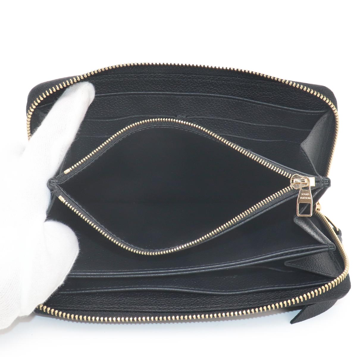 Monogram Empreinte Zippy Wallet Leather Noir M60571