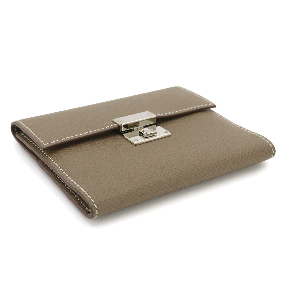 Clic mini Card Case Epsom Leather Etoupe
