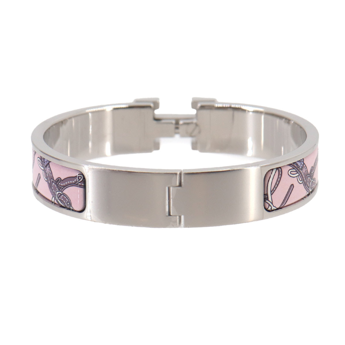 Clic H Bangle Bride de Cour Pink Silver