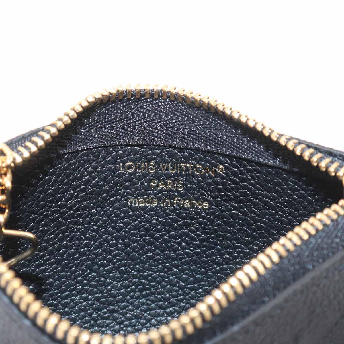 Monogram Empreinte Key Pouch Leather Black M80879