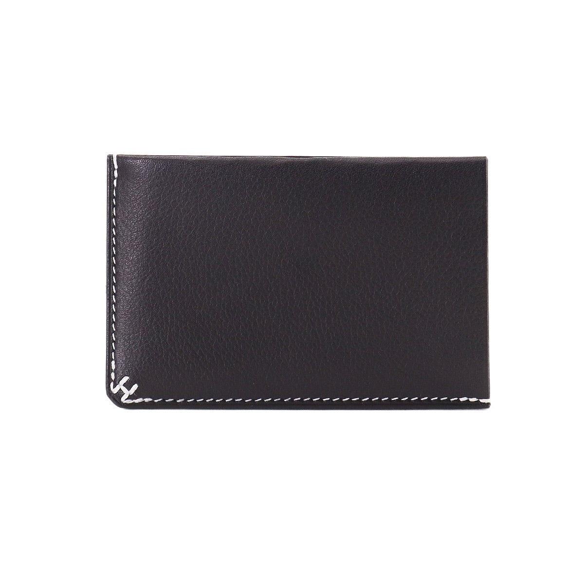 H Sellier Card Case Evercolor Bleu Indigo Evergrain