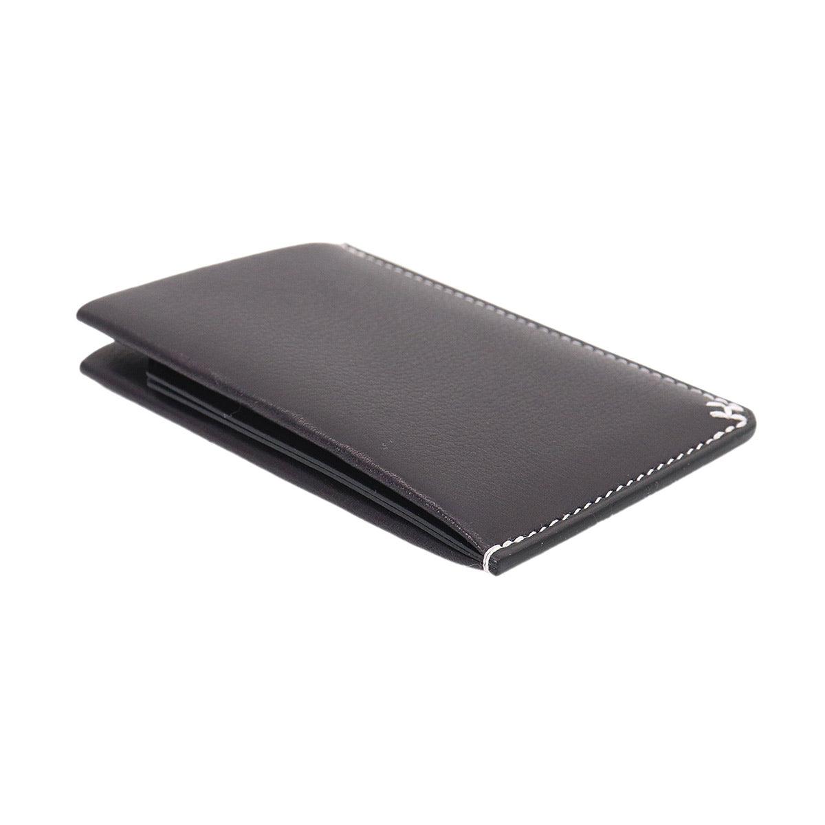 H Sellier Card Case Evercolor Bleu Indigo Evergrain
