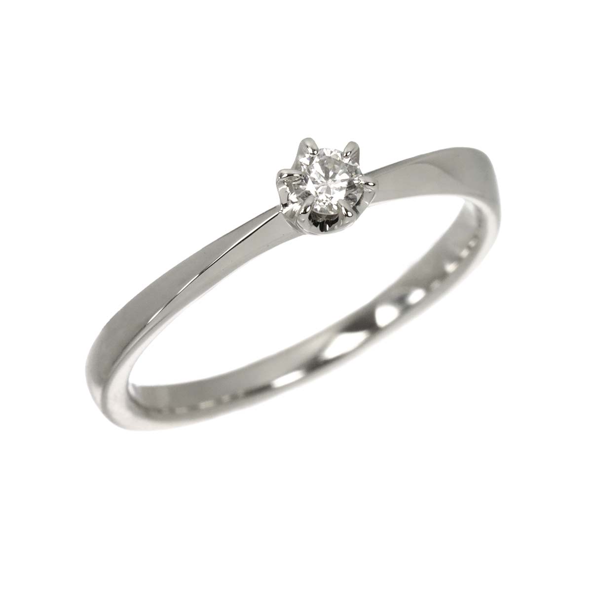 Diamond Ring Pt Platinum Size5.25(US)