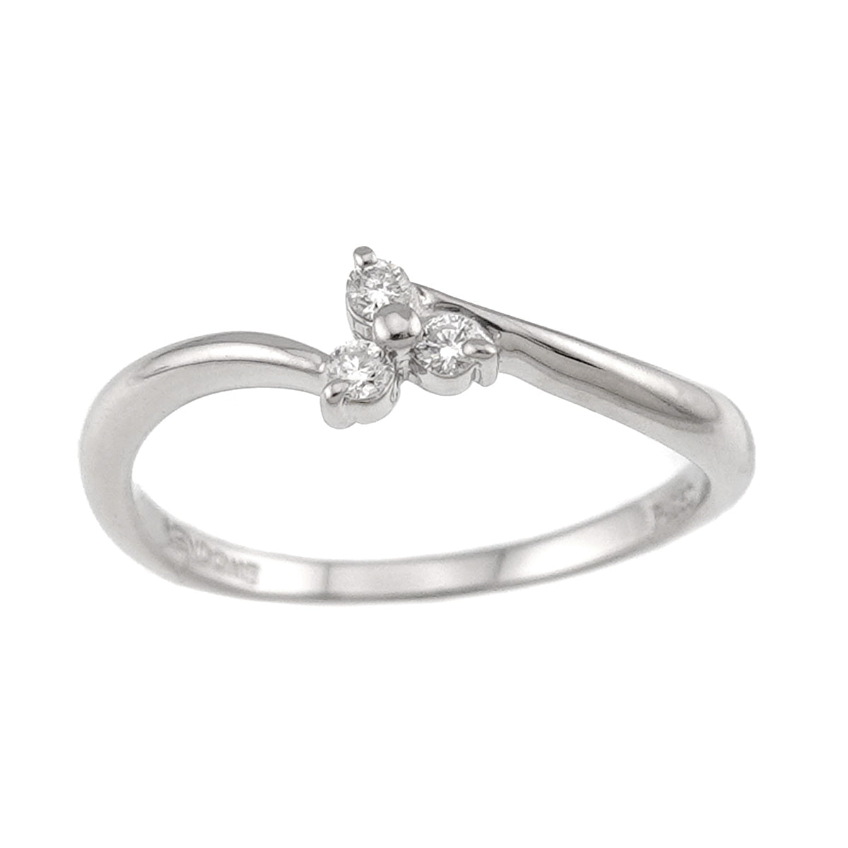 Diamond Ring Pt Platinum size4.75-5(US)
