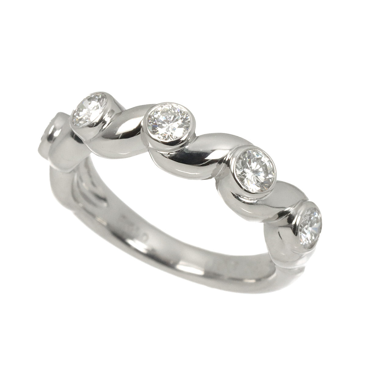 Diamond Ring Pt Platinum size4(US)