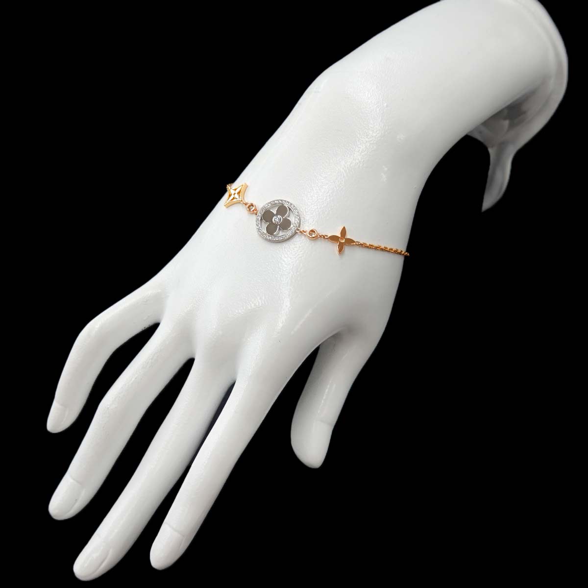 Idylle Blossom GM Diamond Bracelet 18K WG YG PG 750