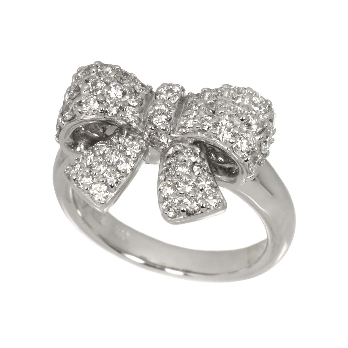 Diamond 0.77ct Ring 18K WG 750 Size3.25(US)