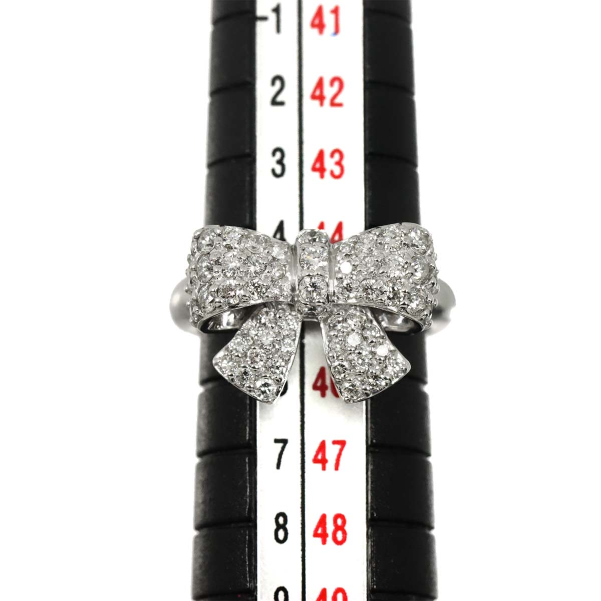 Diamond 0.77ct Ring 18K WG 750 Size3.25(US)