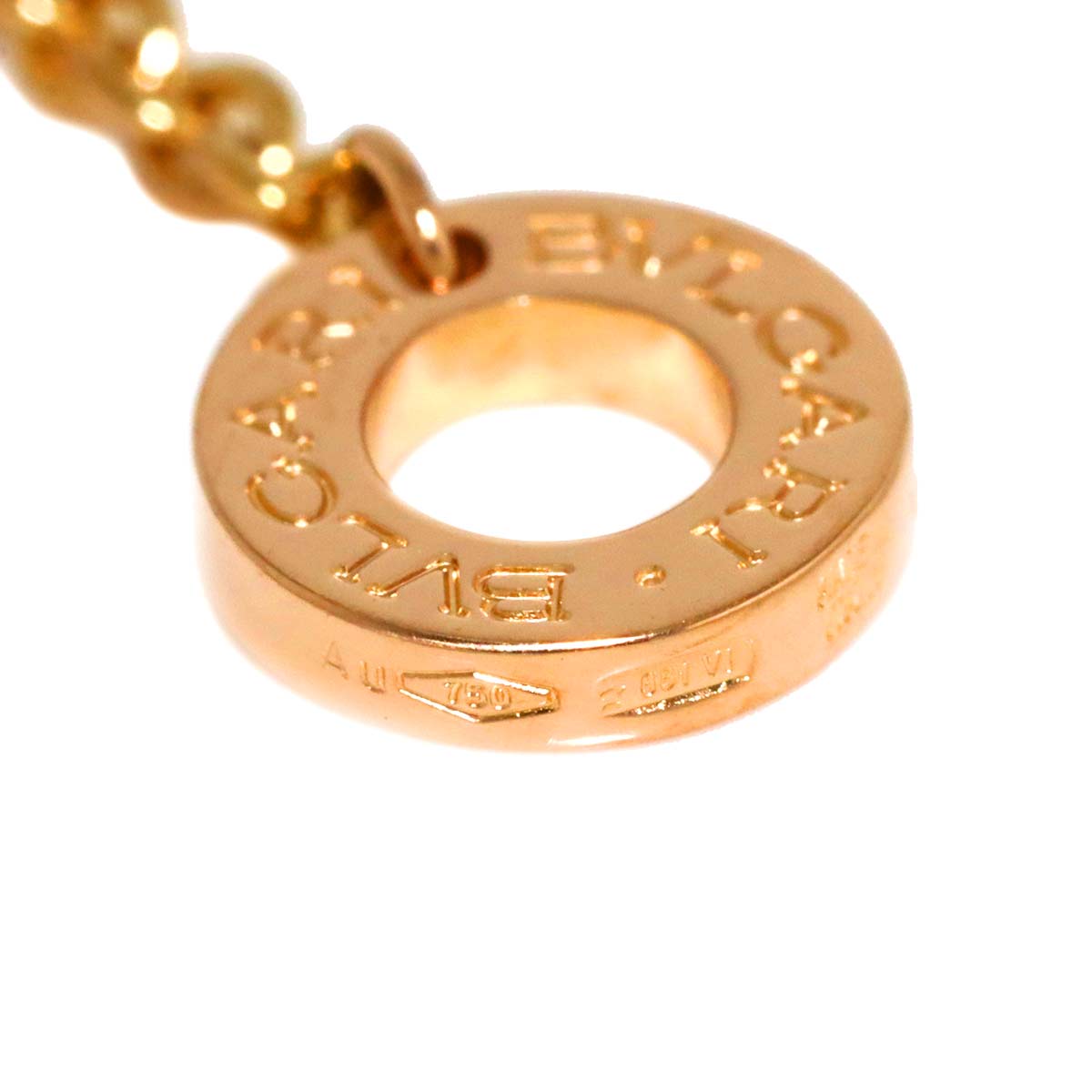 B-ZERO1 Element Diamond Necklace Ceramic 18K Pink Gold 750
