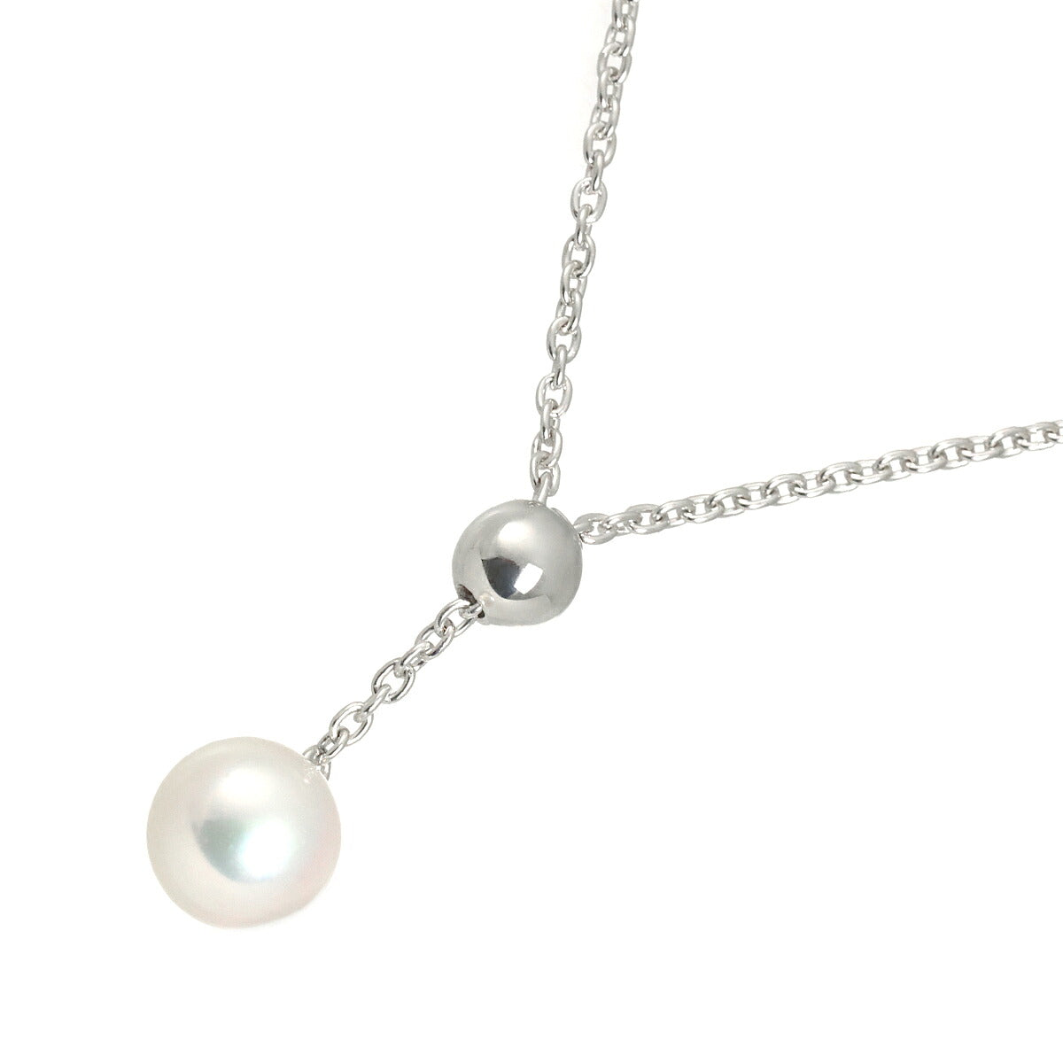 Akoya Pearl 7.9mm Necklace 18K White Gold 750