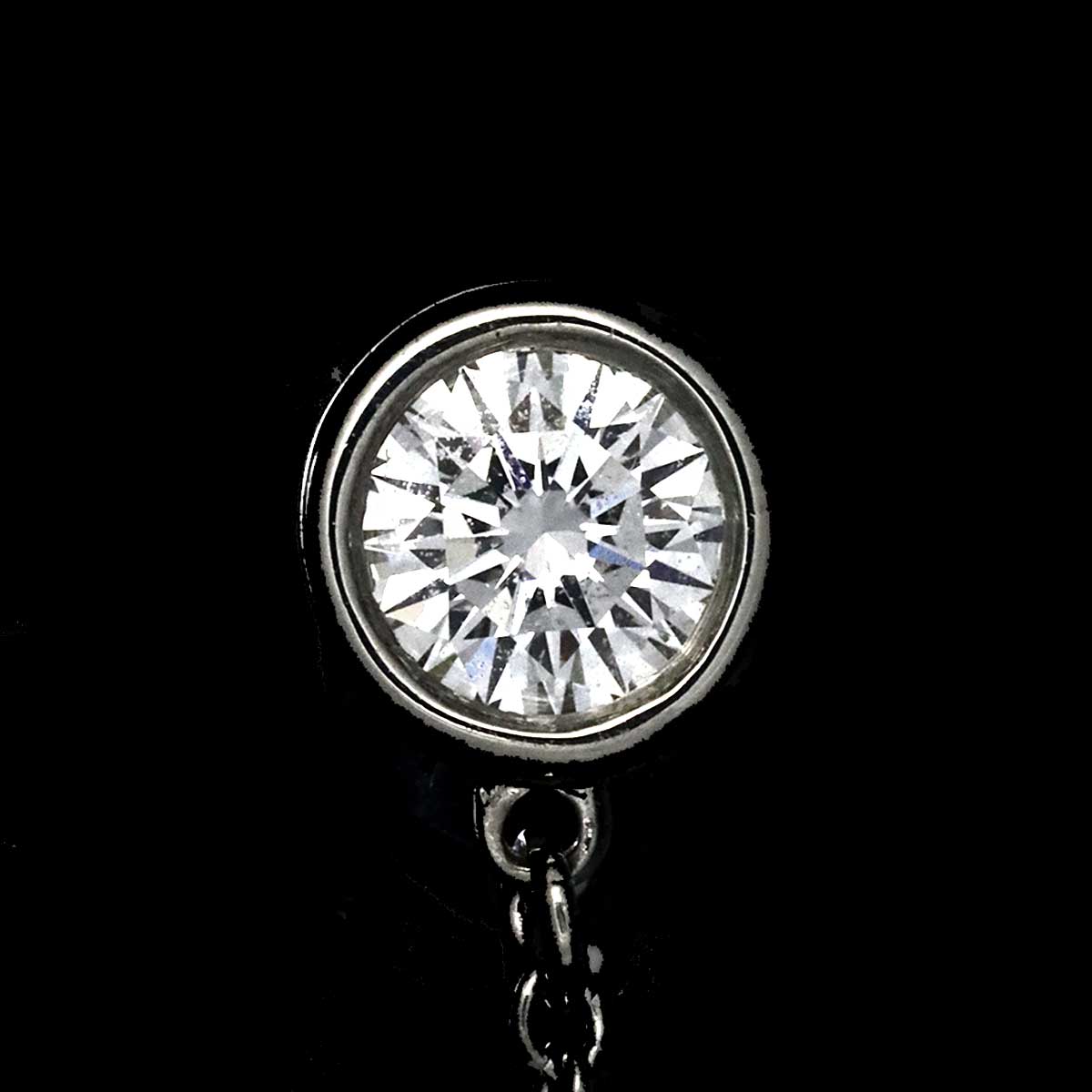 By The Yard Diamond Earrings Pierced Pt
