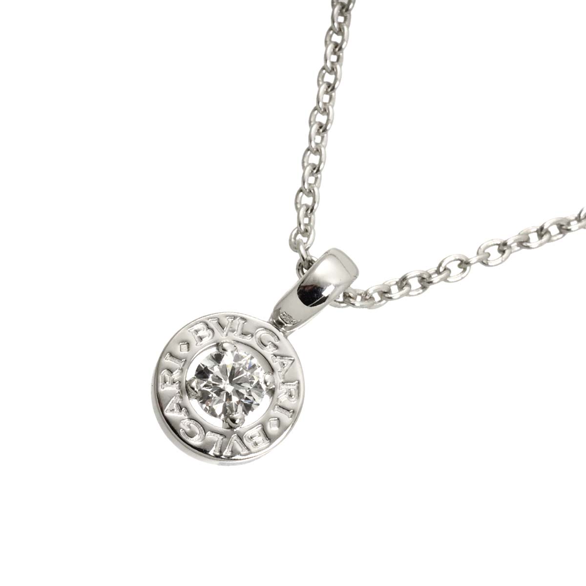 BVLGARI BVLGARI Diamond Necklace 18K White Gold 750