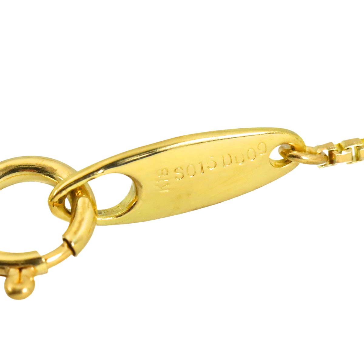 Sapphire Diamond Necklace 18K Yellow Gold 750