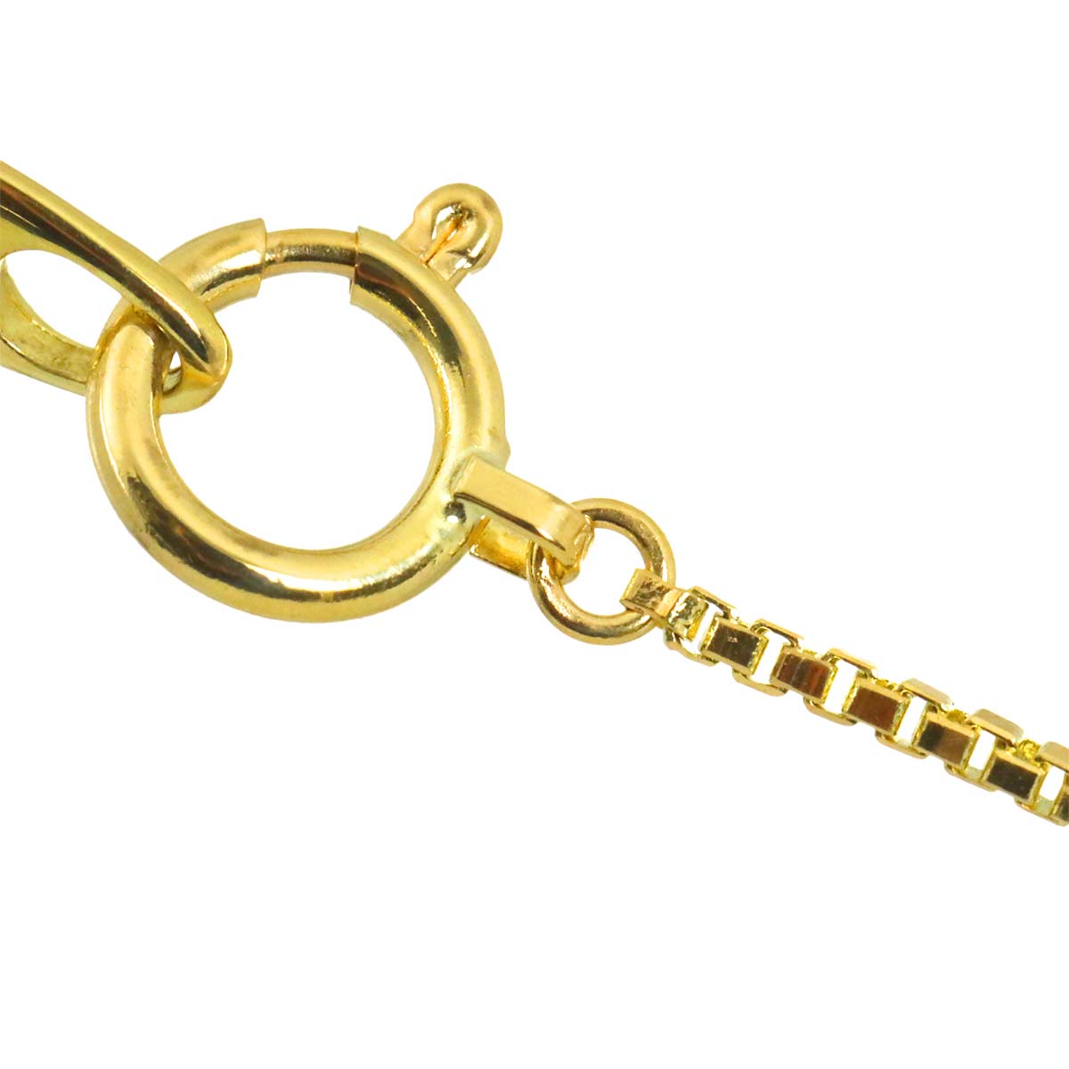 Sapphire Diamond Necklace 18K Yellow Gold 750