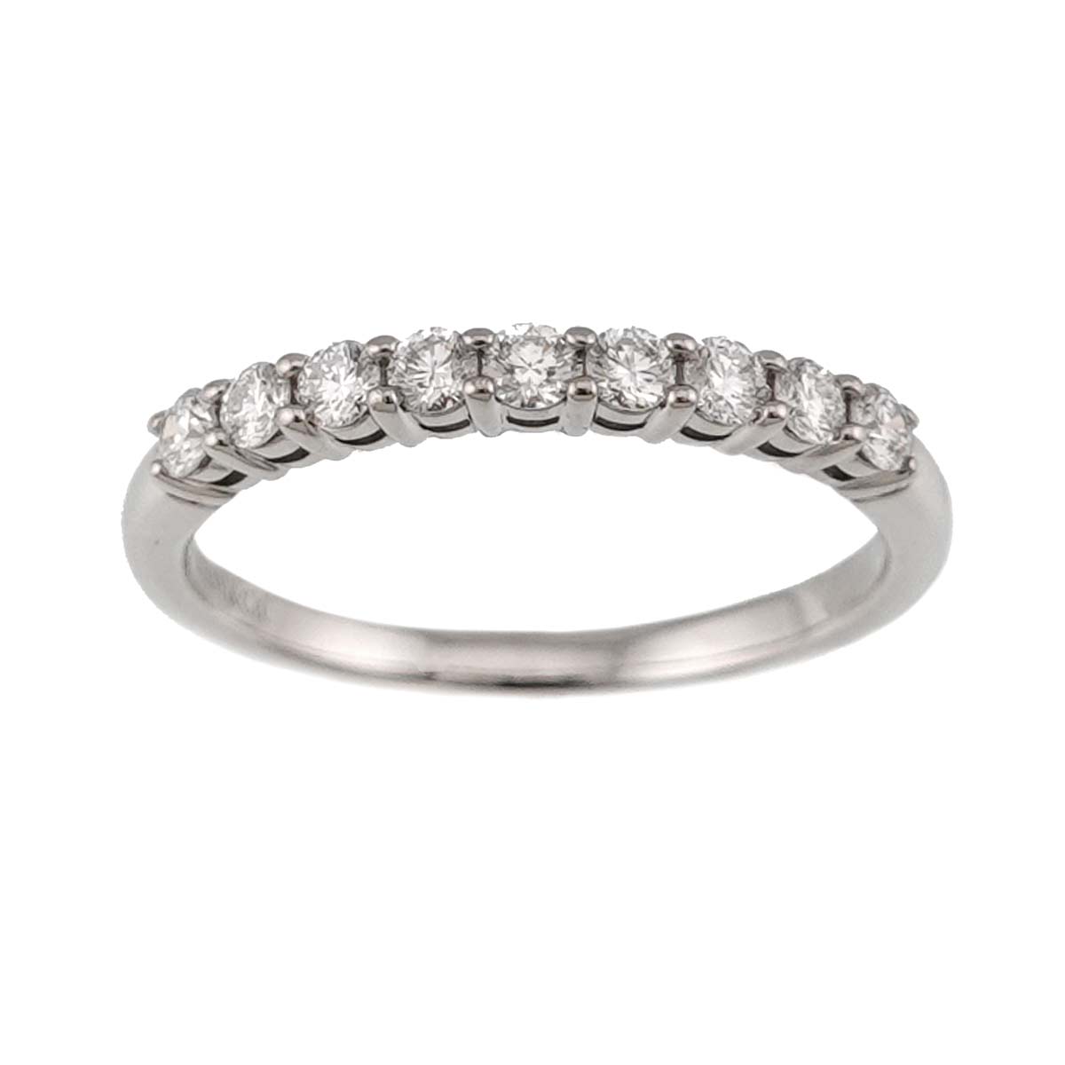 Forever Half Diamond Ring Platinum size6.25-6.5(US)