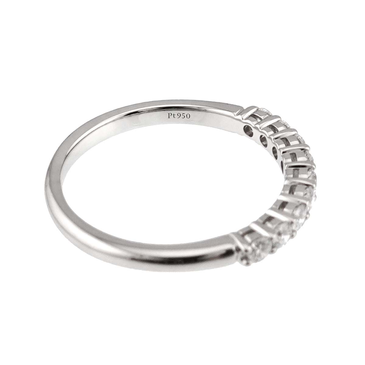 Forever Half Diamond Ring Platinum size6.25-6.5(US)